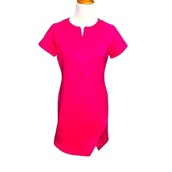 2 piece hot pink prom dress Strapless A-line Hot Pink Prom Dress Graduation Dress Y2802 –  Simplepromdress